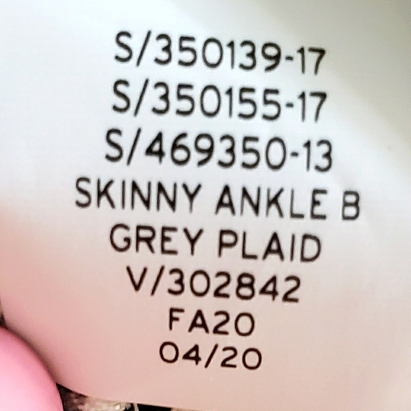 Gap Skinny Ankle Grey Pink Plaid Stretch Mid-Rise Dress Pants Women Size 8 NWT - Picture 9 of 9